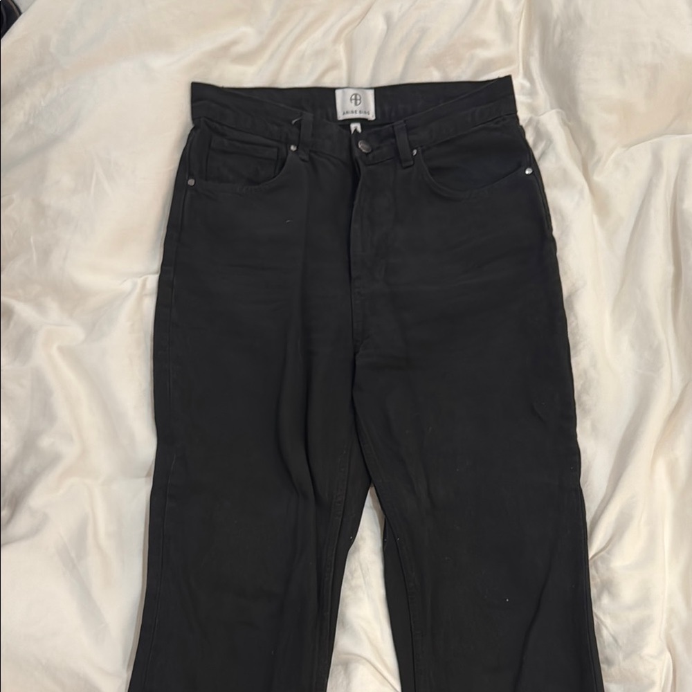 Anine Bing Black Relaxed Jeans High-Waisted